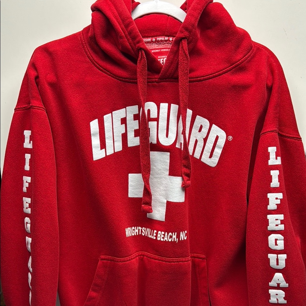 Life Guard Red Hoodie